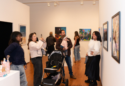 YC25 Student Artist Therese Vasquez with her family and friends